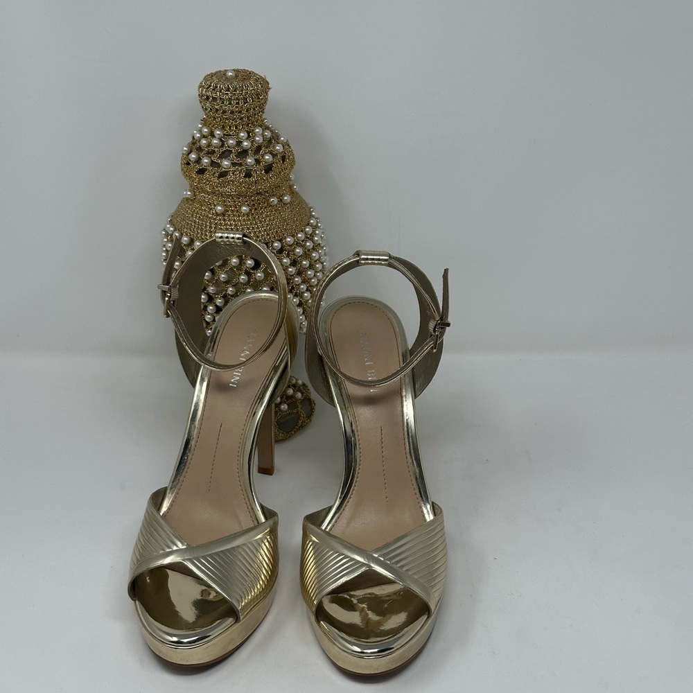 Gianni Bini Emaleigh Gold Heels- 8.5